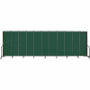 Screenflex Portable Room Divider - 11 Panel - 6'H x 20'5"W - Green