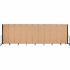 Screenflex Portable Room Divider - 11 Panel - 6'H x 20'5"L - Wheat
