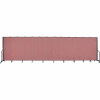 Screenflex Portable Room Divider - 13 Panel - 6'H x 24'1"L - Rose
