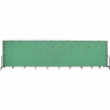 Screenflex Portable Room Divider - 13 Panel - 6'H x 24'1"L -  Sea Green
