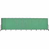 Screenflex Portable Room Divider - 13 Panel - 6'H x 24'1"W - Sea Green