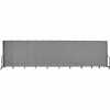 Screenflex Portable Room Divider - 13 Panel - 6'H x 24'1"L -  Grey