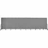 Screenflex Portable Room Divider - 13 Panel - 6'H x 24'1"L - Grey
