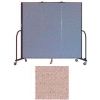 Screenflex 3 Panel Portable Room Divider, 6'H x 5'9"L, Vinyl Color: Raspberry Mist
