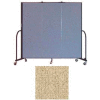 Screenflex 3 Panel Portable Room Divider, 6'H x 5'9"L, Vinyl Color: Sandalwood