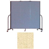 Screenflex 3 Panel Portable Room Divider, 6'H x 5'9"W, Vinyl Color: Hazelnut