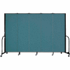 Screenflex Portable Room Divider - 5 Panel - 6'H x 9'5"L - Lake