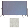 Screenflex 5 Panel Portable Room Divider, 6'H x 9'5"L, Vinyl Color: Granite