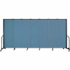 Screenflex Portable Room Divider - 7 Panel - 6'H x 13'1"W - Summer Blue