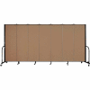 Screenflex Portable Room Divider - 7 Panel - 6'H x 13'1"W - Beech