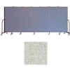 Screenflex 7 Panel Portable Room Divider, 6'H x 13'1"L, Vinyl Color: Granite
