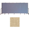 Screenflex 7 Panel Portable Room Divider, 6'H x 13'1"L, Vinyl Color: Sandalwood