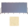 Screenflex 7 Panel Portable Room Divider, 6'H x 13'1"L, Vinyl Color: Hazelnut