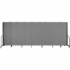 Screenflex Portable Room Divider - 9 Panel - 6'H x 16'9"W - Stone
