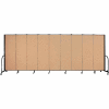 Screenflex Portable Room Divider - 9 Panel - 6'H x 16'9"L - Desert