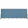 Screenflex Portable Room Divider - 9 Panel - 6'H x 16'9"W - Summer Blue