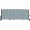 Screenflex Portable Room Divider - 9 Panel - 6'H x 16'9"L - Grey Stone