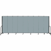 Screenflex Portable Room Divider - 9 Panel - 6'H x 16'9"W - Grey Stone