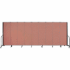 Screenflex Portable Room Divider - 9 Panel - 6'H x 16'9"L - Cranberry