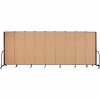 Screenflex Portable Room Divider - 9 Panel - 6'H x 16'9"L - Sand