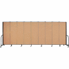 Screenflex Portable Room Divider - 9 Panel - 6'H x 16'9"W - Sand