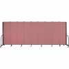Screenflex Portable Room Divider - 9 Panel - 6'H x 16'9"L - Mauve