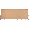Screenflex Portable Room Divider - 9 Panel - 6'H x 16'9"L - Wheat