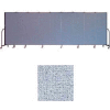 Screenflex 9 Panel Portable Room Divider, 6'H x 16'9"L, Vinyl Color: Blue Tide