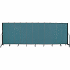 Screenflex 11 Panel Portable Room Divider, 6'8"H x 20'5"L, Fabric Color: Lake