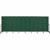 Screenflex 11 Panel Portable Room Divider, 6'8"H x 20'5"W, Fabric Color: Mallard