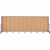 Screenflex 11 Panel Portable Room Divider, 6'8"H x 20'5"L, Fabric Color: Desert