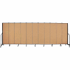 Screenflex 11 Panel Portable Room Divider, 6'8"H x 20'5"L, Fabric Color: Sand