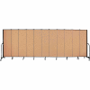 Screenflex 11 Panel Portable Room Divider, 6'8"H x 20'5"L, Fabric Color: Wheat