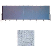 Screenflex 11 Panel Portable Room Divider, 6'8"H x 20'5"L, Vinyl Color: Blue Tide