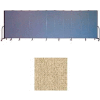 Screenflex 11 Panel Portable Room Divider, 6'8"H x 20'5"L, Vinyl Color: Sandalwood