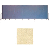 Screenflex 11 Panel Portable Room Divider, 6'8"H x 20'5"L, Vinyl Color: Hazelnut