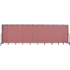 Screenflex 13 Panel Portable Room Divider, 6'8"H x 24'1"W, Fabric Color: Rose