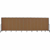 Screenflex 13 Panel Portable Room Divider, 6'8"H x 24'1"W, Fabric Color: Walnut