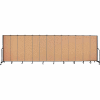 Screenflex 13 Panel Portable Room Divider, 6'8"H x 24'1"L, Fabric Color: Desert
