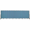 Screenflex 13 Panel Portable Room Divider, 6'8"H x 24'1"L, Fabric Color: Summer Blue