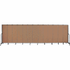 Screenflex 13 Panel Portable Room Divider, 6'8"H x 24'1"L, Fabric Color: Beech