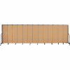 Screenflex 13 Panel Portable Room Divider, 6'8"H x 24'1"W, Fabric Color: Sand