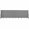 Screenflex 13 Panel Portable Room Divider, 6'8"H x 24'1"W, Fabric Color: Grey