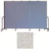 Screenflex 5 Panel Portable Room Divider, 6'8"H x 9'5"W, Vinyl Color: Granite