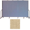 Screenflex 5 Panel Portable Room Divider, 6'8"H x 9'5"W, Vinyl Color: Sandalwood