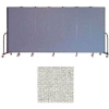 Screenflex 7 Panel Portable Room Divider, 6'8"H x 13'1"W, Vinyl Color: Granite