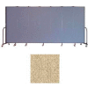 Screenflex 7 Panel Portable Room Divider, 6'8"H x 13'1"W, Vinyl Color: Sandalwood