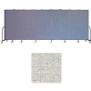 Screenflex 9 Panel Portable Room Divider, 6'8"H x 16'9"W, Vinyl Color: Granite
