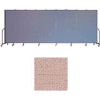 Screenflex 9 Panel Portable Room Divider, 6'8"H x 16'9"L, Vinyl Color: Raspberry Mist