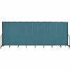 Screenflex 11 Panel Portable Room Divider, 7'4"H x 20'5"L, Fabric Color: Lake